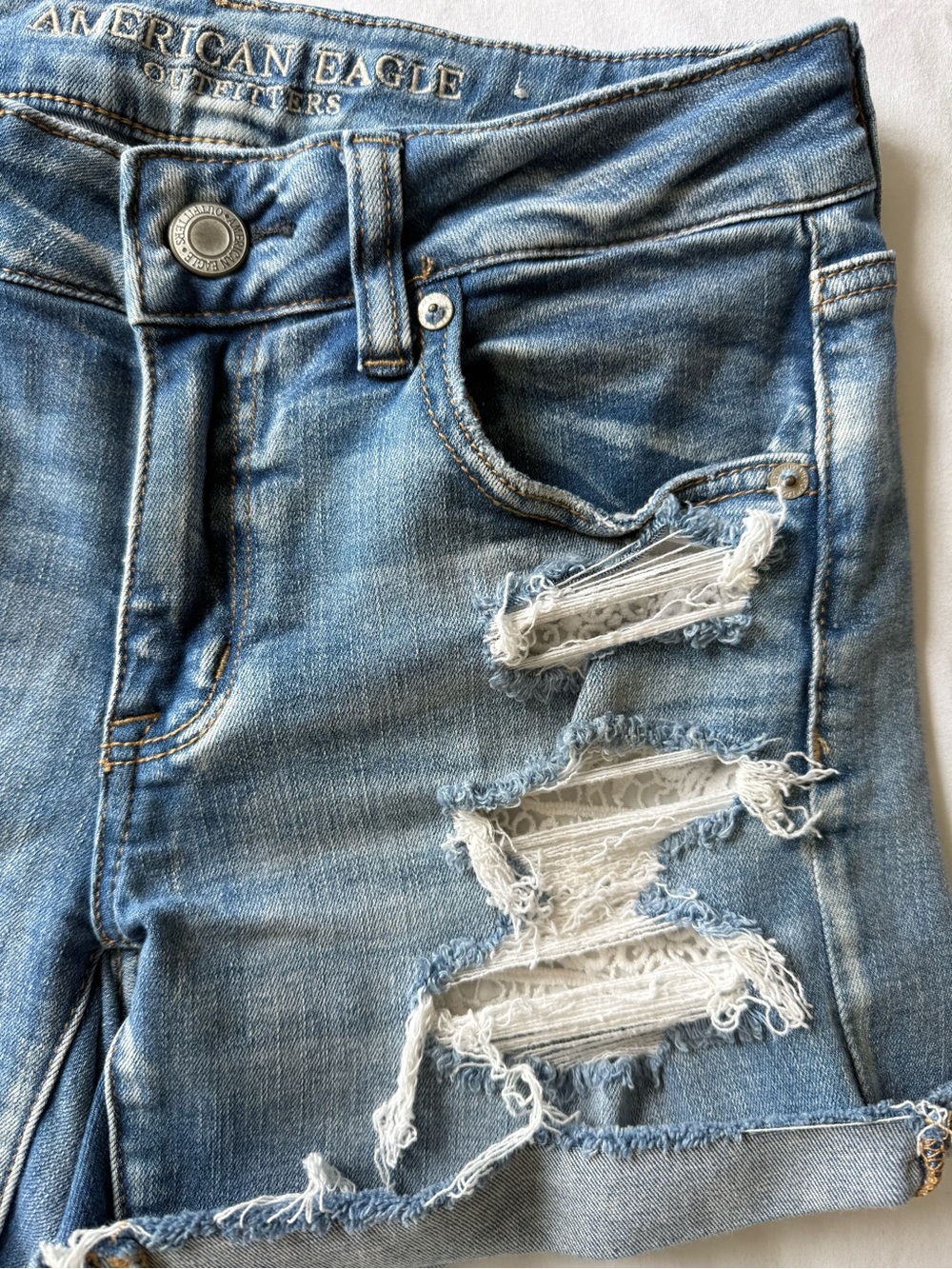 American Eagle Outfitters NEXT LEVEL Stretch Midi Shorts - Picture 6 of 11